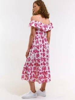 GATE Długa sukienka w kwiaty| Kategorie·Sukienki