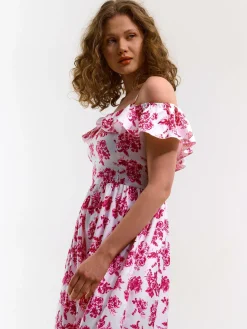 GATE Długa sukienka w kwiaty| Kategorie·Sukienki