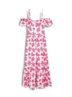 GATE Długa sukienka w kwiaty| Kategorie·Sukienki