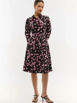 GATE Długa sukienka w kwiaty| Kategorie·Sukienki