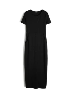 GATE Długa sukienka z krótkim rękawem| Kategorie·Sukienki