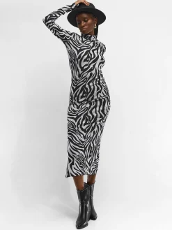 GATE Długa sukienka z nadrukiem| Kategorie·Sukienki