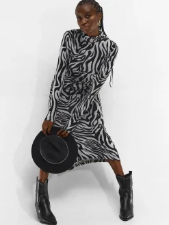 GATE Długa sukienka z nadrukiem| Kategorie·Sukienki