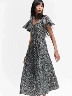 GATE Długa sukienka z nadrukiem kwiatowym| Kategorie·Sukienki