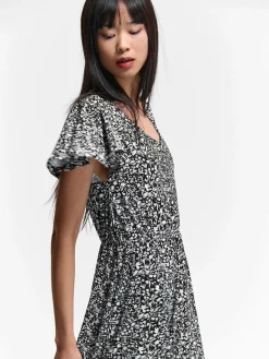 GATE Długa sukienka z nadrukiem kwiatowym| Kategorie·Sukienki