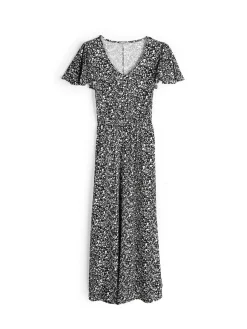GATE Długa sukienka z nadrukiem kwiatowym| Kategorie·Sukienki