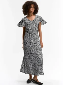 GATE Długa sukienka z nadrukiem kwiatowym| Kategorie·Sukienki