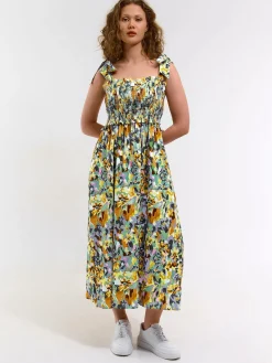 GATE Długa sukienka z nadrukiem| Kategorie·Sukienki