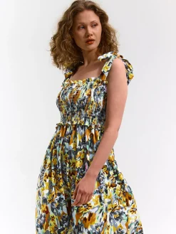 GATE Długa sukienka z nadrukiem| Kategorie·Sukienki