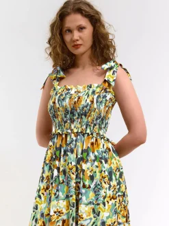 GATE Długa sukienka z nadrukiem| Kategorie·Sukienki