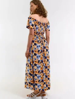 GATE Długa sukienka z nadrukiem kwiatowym| Kategorie·Sukienki