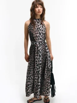 GATE Długa sukienka z nadrukiem| Kategorie·Sukienki