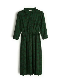 GATE Długa sukienka z nadrukiem| Kategorie·Sukienki