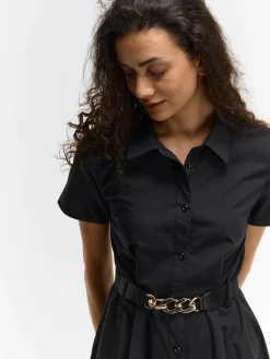 GATE Długa sukienka z paskiem| Kategorie·Sukienki