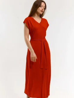 GATE Długa sukienka z paskiem| Kategorie·Sukienki