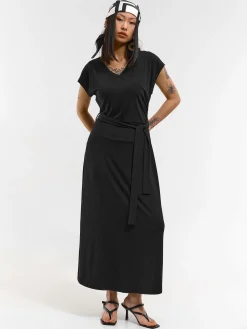 GATE Długa sukienka z paskiem| Kategorie·Sukienki