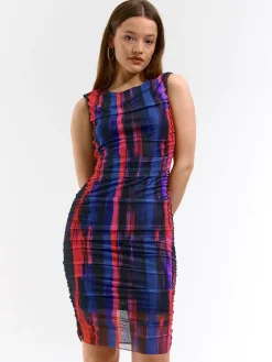 GATE Długa sukienka z siateczki| Kategorie·Sukienki