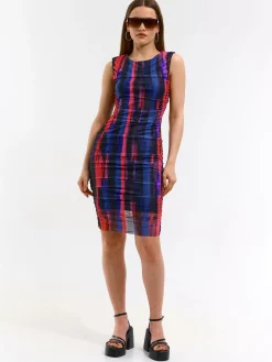 GATE Długa sukienka z siateczki| Kategorie·Sukienki