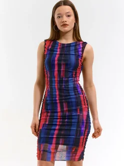 GATE Długa sukienka z siateczki| Kategorie·Sukienki