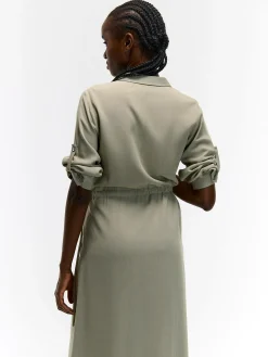 GATE Długa sukienka z wiskozy| Kategorie·Sukienki