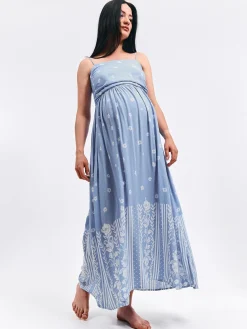 GATE Długa sukienka z wiskozy| Kategorie·Sukienki|Maternity