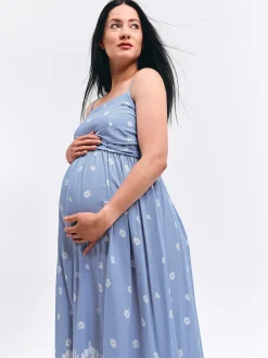 GATE Długa sukienka z wiskozy| Kategorie·Sukienki|Maternity