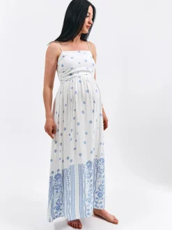 GATE Długa sukienka z wiskozy| Kategorie·Sukienki|Maternity