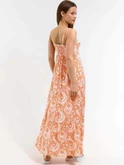 GATE Długa sukienka z wiskozy| Kategorie·Sukienki