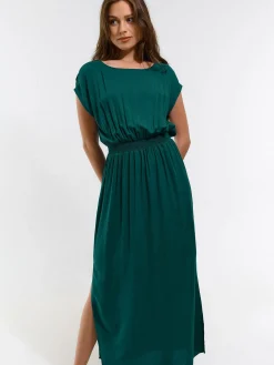 GATE Długa sukienka z wiskozy| Kategorie·Sukienki