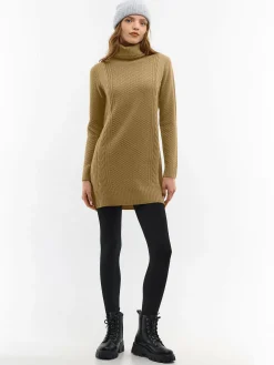 GATE Długi golf z plecionym wzorem| Swetry I Bluzy·Swetry