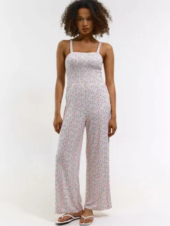 GATE Długi kombinezon z nadrukiem kwiatowym| Spodnie·Kombinezon ☀️