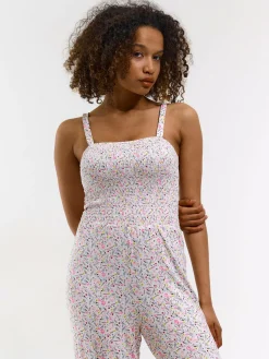 GATE Długi kombinezon z nadrukiem kwiatowym| Spodnie·Kombinezon ☀️