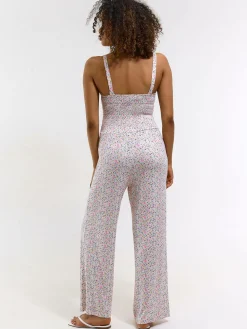 GATE Długi kombinezon z nadrukiem kwiatowym| Spodnie·Kombinezon ☀️