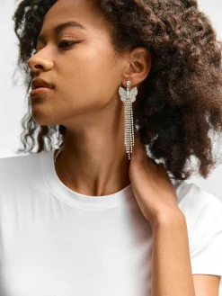 GATE Długie kolczyki z muszką| Akcesoria·Biżuteria