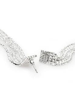 GATE Długie wiszące kolczyki z kryształkami| Akcesoria·Biżuteria