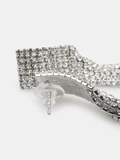 GATE Długie wiszące kolczyki z ozdobnymi kamieniami| Akcesoria·Biżuteria