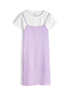 GATE Dwuczęściowy komplet składający się z sukienki i koszulki|Dzieci Dziewczynki·Koszulki I Topy|Dziewczynki·Sukienki