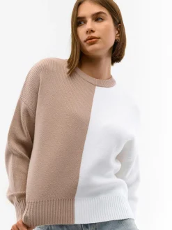 GATE Dwukolorowy sweter| Swetry I Bluzy·Swetry