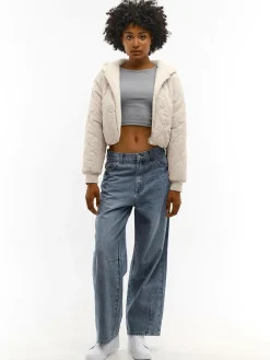 GATE Dwustronna kurtka futrzana| Kurtki I Płaszcze·Kurtki Przejściowe|Kurtki I Płaszcze·Pikowana Kurtka