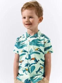 GATE Dzianinowa koszula z nadrukiem|Dzieci Chłopcy·Koszule|Chłopcy·Koszulki