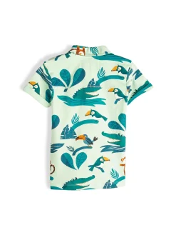 GATE Dzianinowa koszula z nadrukiem|Dzieci Chłopcy·Koszule|Chłopcy·Koszulki