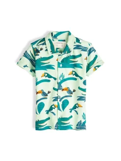 GATE Dzianinowa koszula z nadrukiem|Dzieci Chłopcy·Koszule|Chłopcy·Koszulki