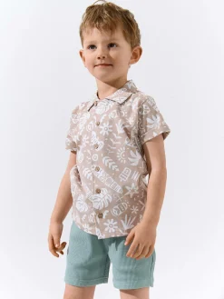 GATE Dzianinowa koszula z nadrukiem|Dzieci Chłopcy·Koszule|Chłopcy·Koszulki