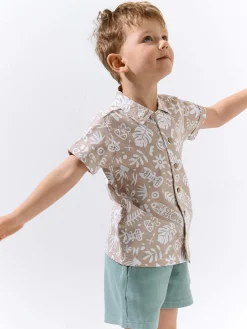 GATE Dzianinowa koszula z nadrukiem|Dzieci Chłopcy·Koszule|Chłopcy·Koszulki