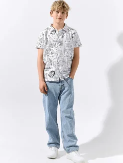 GATE Dzianinowa koszula z nadrukiem|Dzieci Chłopcy·Koszule