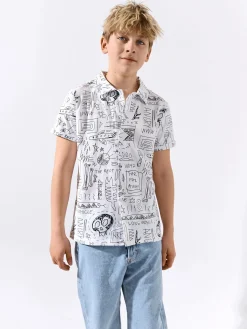 GATE Dzianinowa koszula z nadrukiem|Dzieci Chłopcy·Koszule