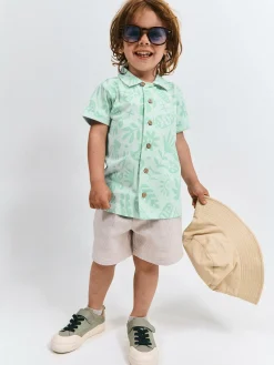 GATE Dzianinowa koszula z nadrukiem|Dzieci Chłopcy·Koszule|Chłopcy·Koszulki