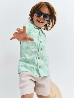 GATE Dzianinowa koszula z nadrukiem|Dzieci Chłopcy·Koszule|Chłopcy·Koszulki