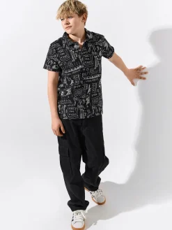 GATE Dzianinowa koszula z nadrukiem|Dzieci Chłopcy·Koszule