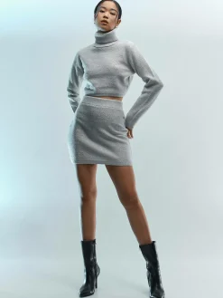 GATE Dzianinowa mini spódniczka| Kategorie·Spódnice ☀️